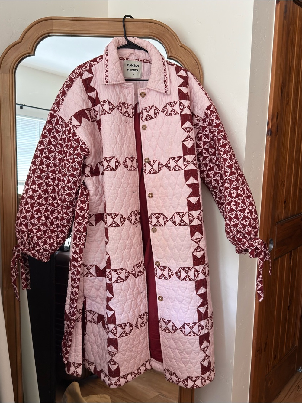 Damson Madder Dahlia Quilted Coat - Picture 3 of 8